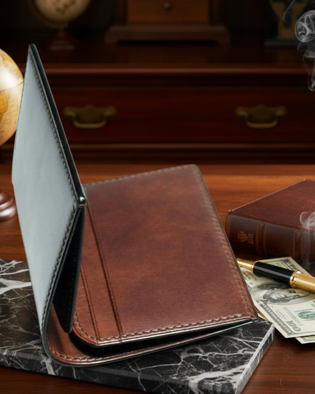 Portefeuille Maxi — Cuir Véritable